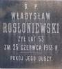 Wadysaw Rosoniewski, d. 25 VI 1913